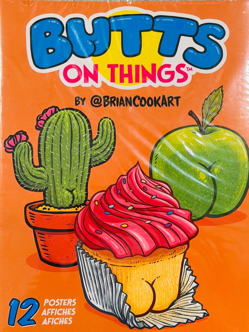 Trends International Butts on Things by @briancookart 12-Poster Collectibles Set